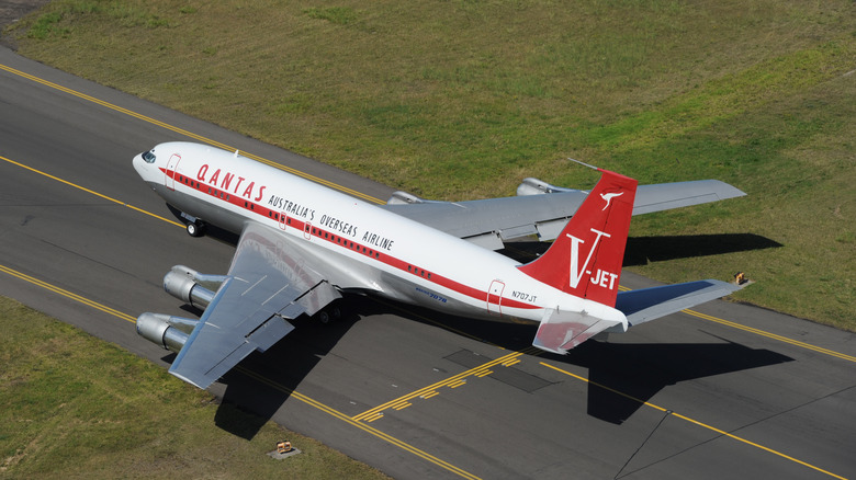 Qantas operated Boeing 707