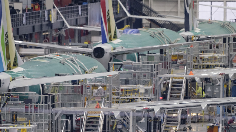 737 MAX production line