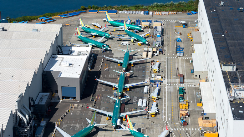 737 MAX at the Renton factory