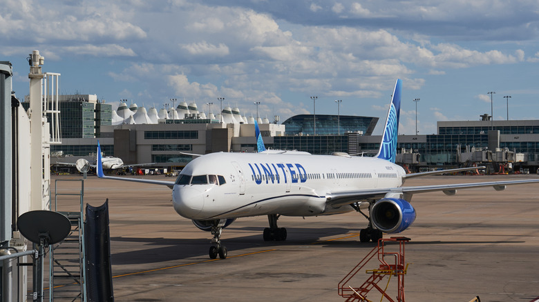 Boeing 757-300 on airport tarmac