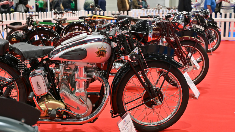 BSA Gold Star motorcycle at show