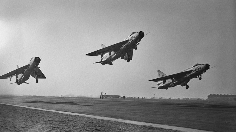 English Electric Lightnings taking off