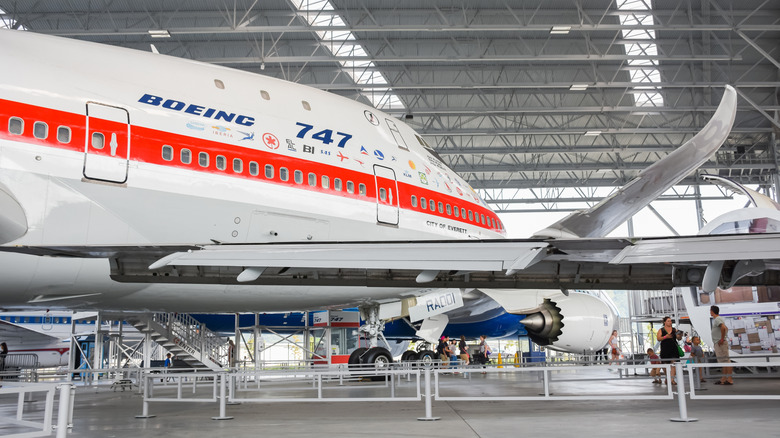 The first Boeing 747 at a museum.