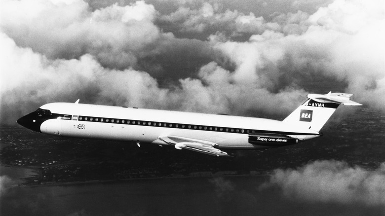 BAC One-Eleven 500 flying