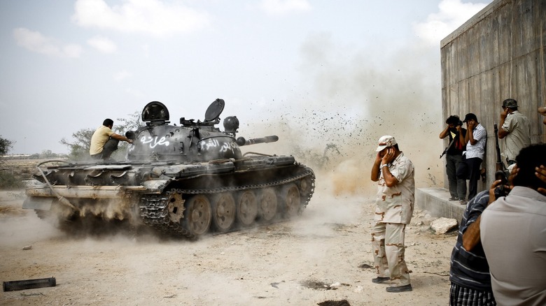 T-55 tank in Libya