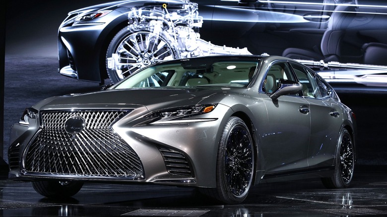 hybrid Lexus LS with GR engine