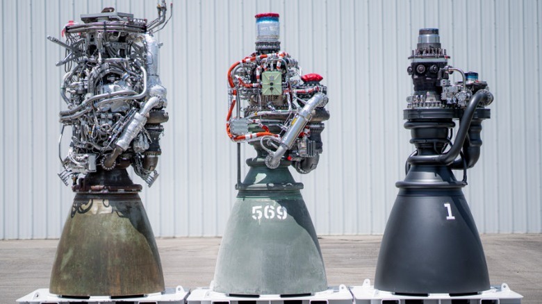 Three generations of Raptor engines