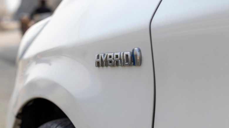 toyota hybrid badge