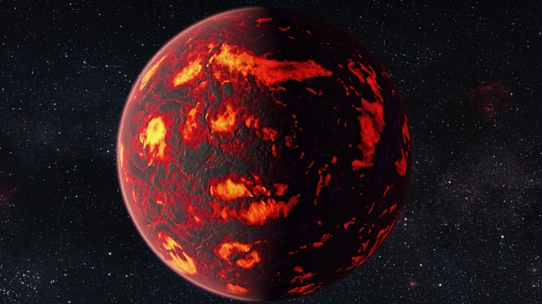 Artist's impression 55 Cancri e