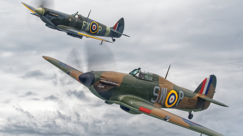 Hawker Hurricane and Spitfire