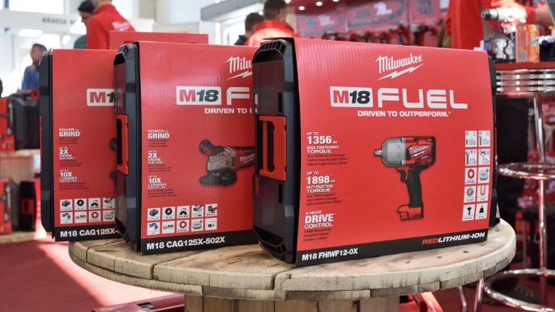 milwaukee tools in a store