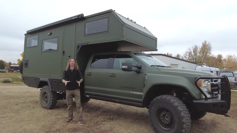 Ford F550 overlander truck camper rig