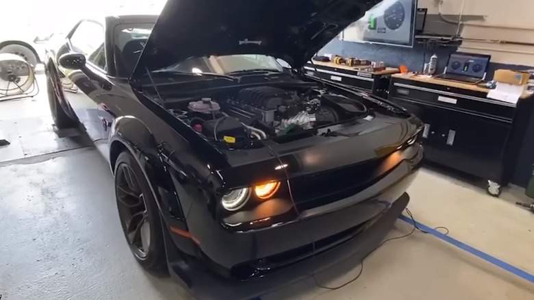 Dodge Challenger SRT Demon on dyno