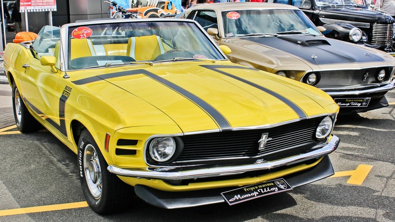 Yellow 1970 Boss 302 Mustang