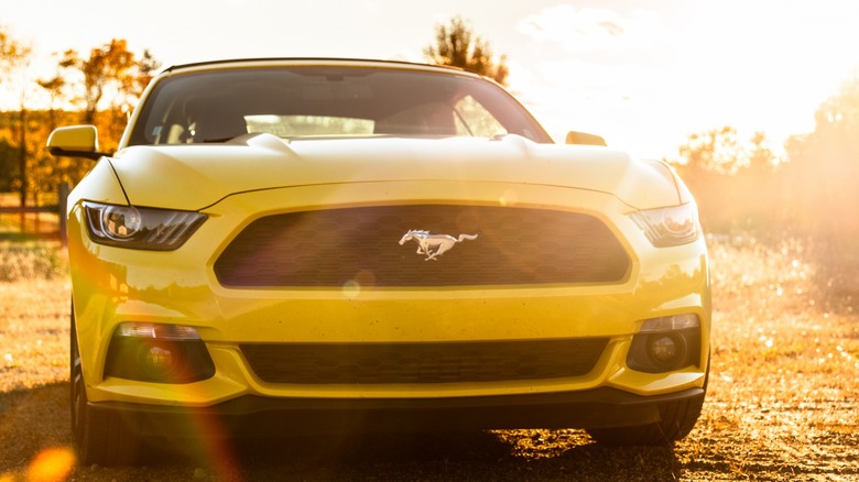 Yellow 2016 Ford Mustang GT