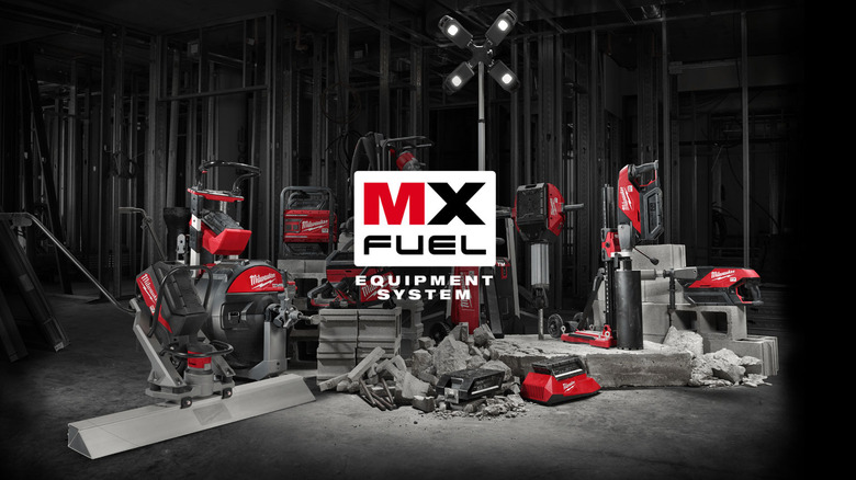 MX FUEL equipment system tools on a worksite