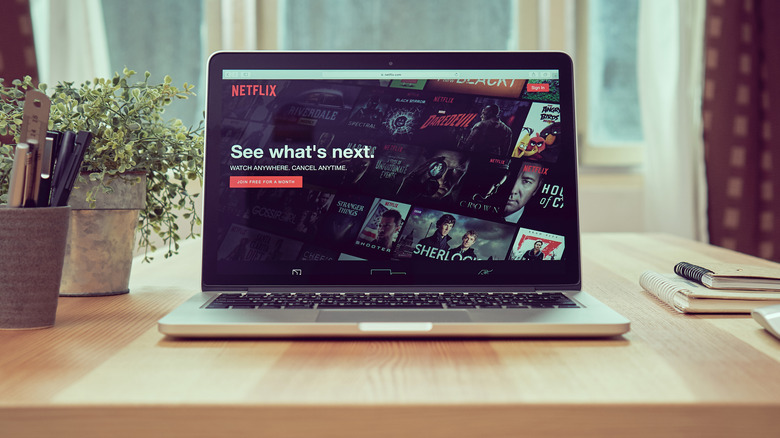 Netflix on Laptop