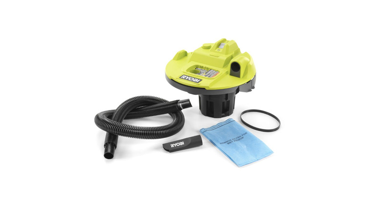 Ryobi's bucket vacuum top and accessories