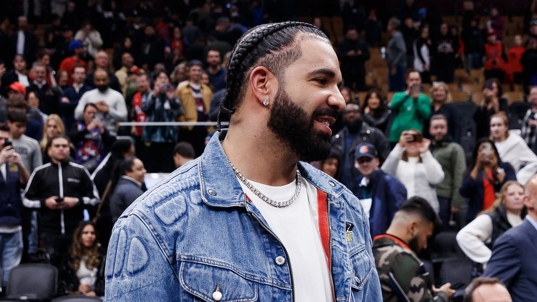 Drake at a Toronto Raptors game