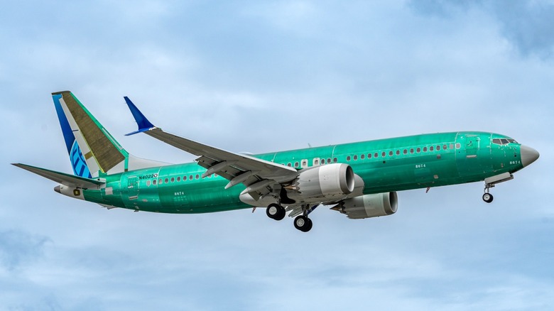 Boeing 737 MAX in flight