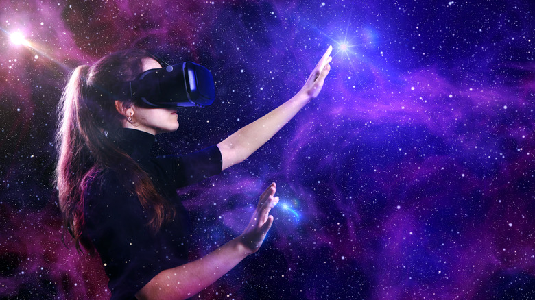 Virtual reality outer space
