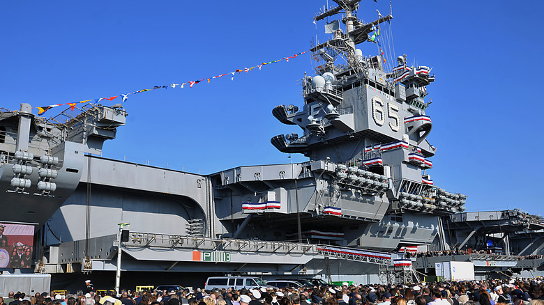 USS Enterprise at dock