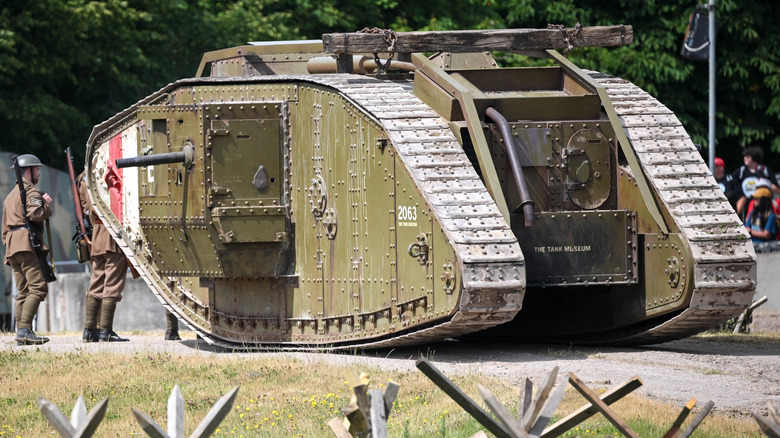 Mark 1 tank at a reenactment