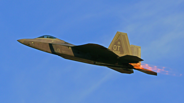 F-22 Raptor in flight