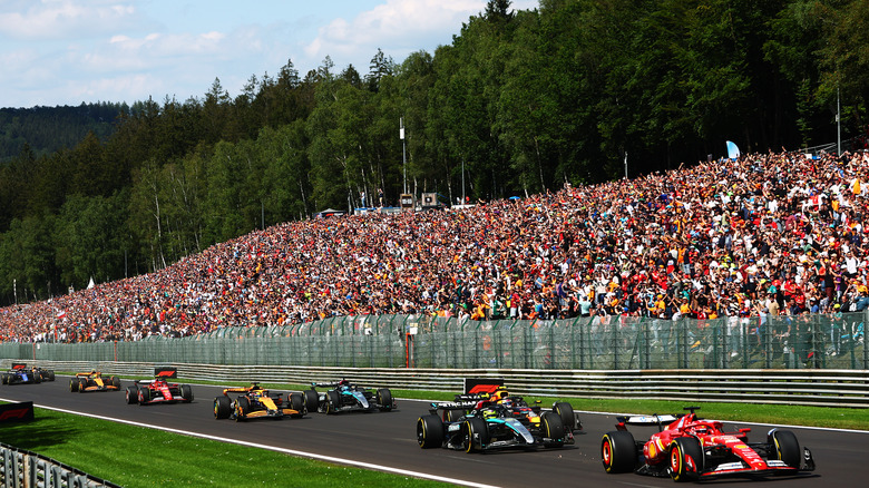 F1 grid Belgium 2024