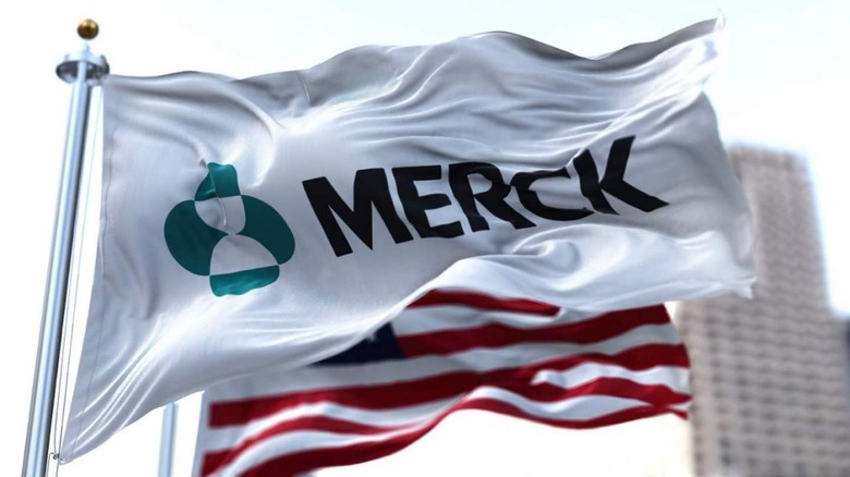 Merck and US flags