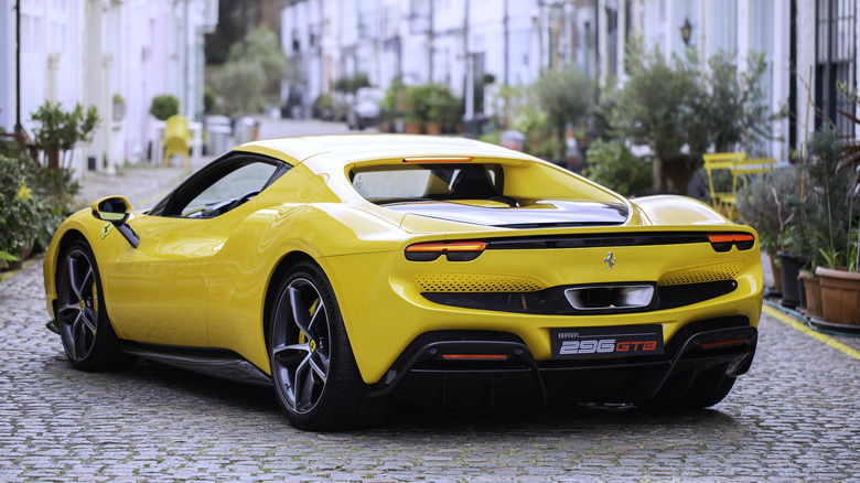 Ferrari 296 GTS in yellow