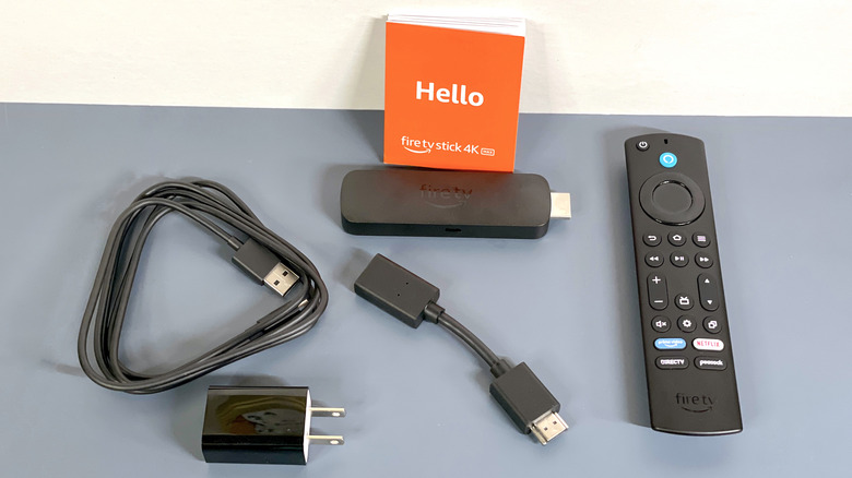 all items that come in the Fire TV Stick 4K Max (2nd Gen) box