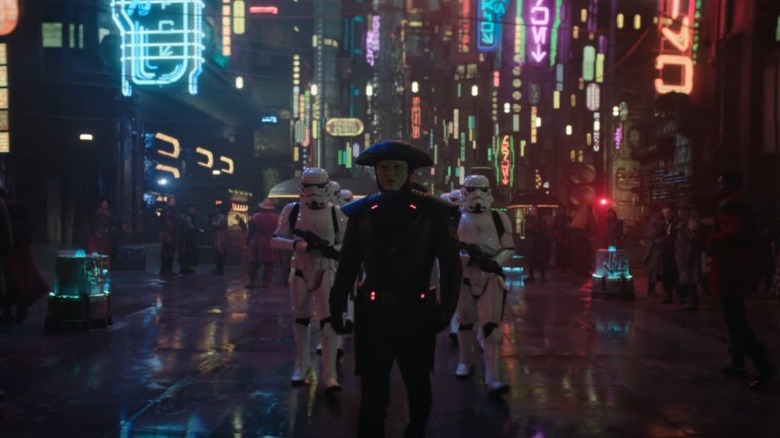 Inquisitor and stormtroopers