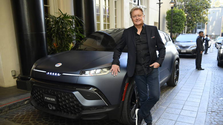 Fisker CEO with Ocean SUV