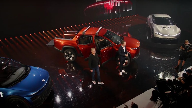 fisker vehicle lineup on stage 2023