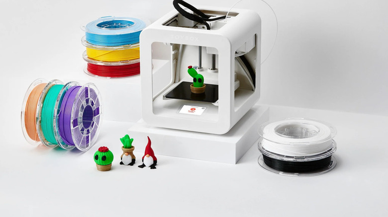 Toybox Alpha Two with filaments and several printed characters