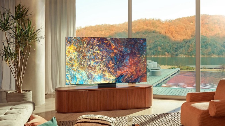 A Samsung QLED TV