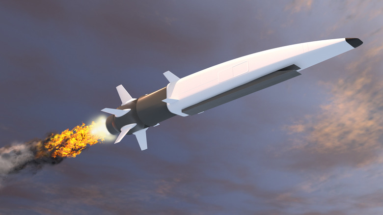 hypersonic missile rendering