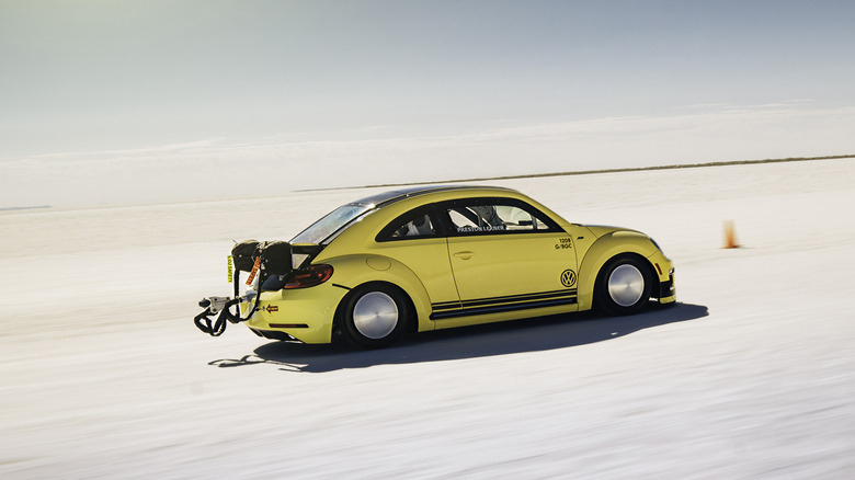 LSR Beetle flying down the Salt Flats