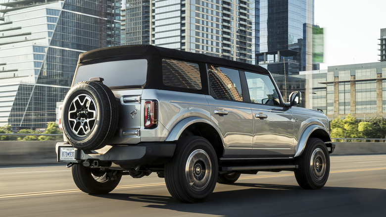 Rear 3/4 view of Ford Bronco Outer Banks