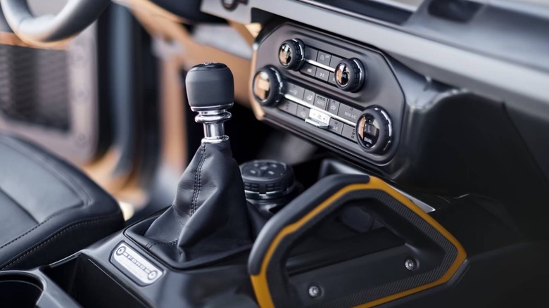 Ford Bronco center console and shifter