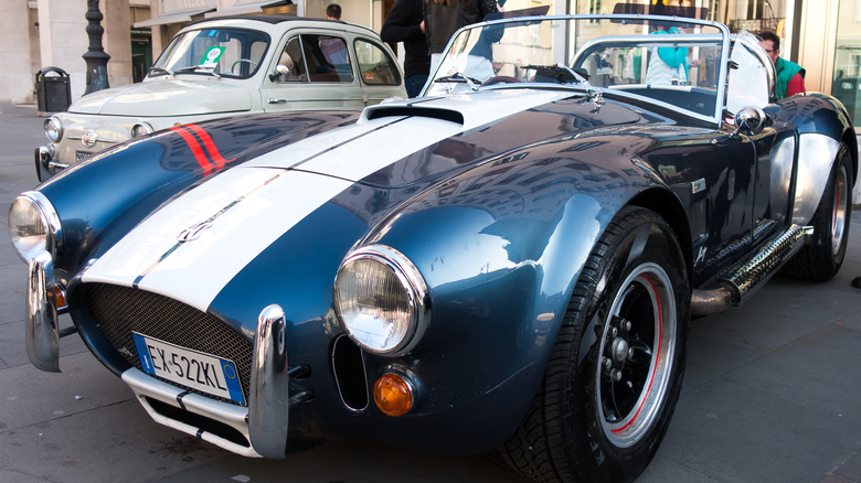 Blue and White Shelby Cobra