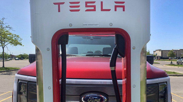 Supercharging Station F-150 Lightning