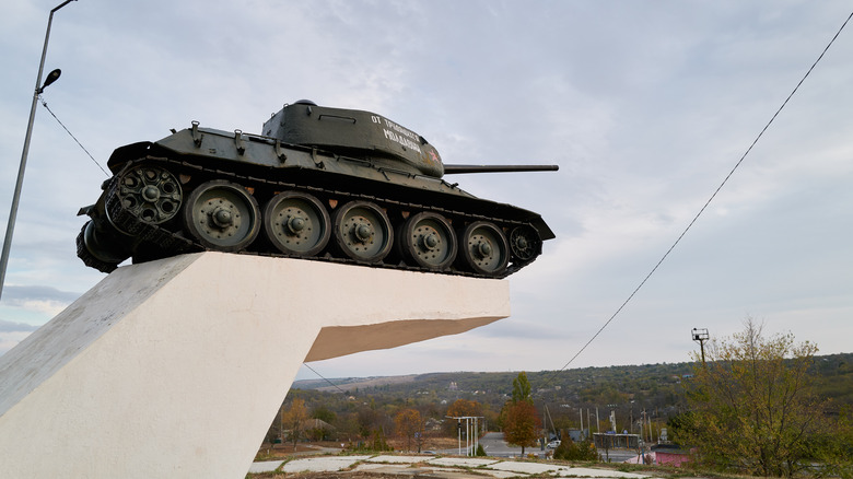 World War II tank memorial