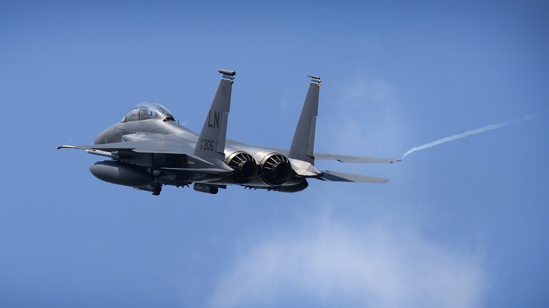 F-15E in flight