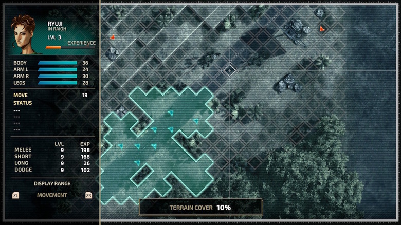 Tactical map screen