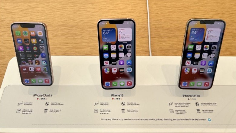 iPhones store display