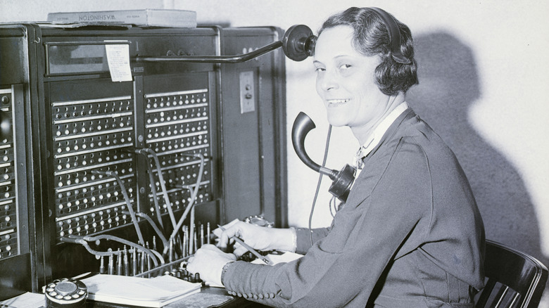 Louise Hachmeister, White House operator. Washington, DC. 1933