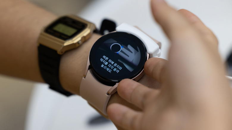 Galaxy Watch 4 on wrist