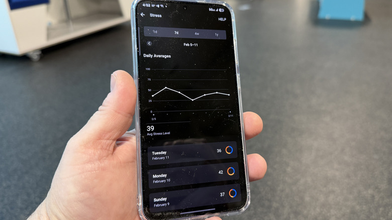 Garmin Connect app on a smartphone